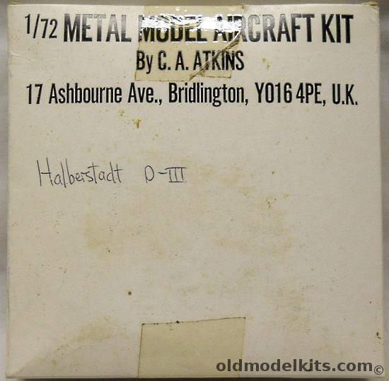 CA Atkins 1/72 Halberstadt D-III plastic model kit